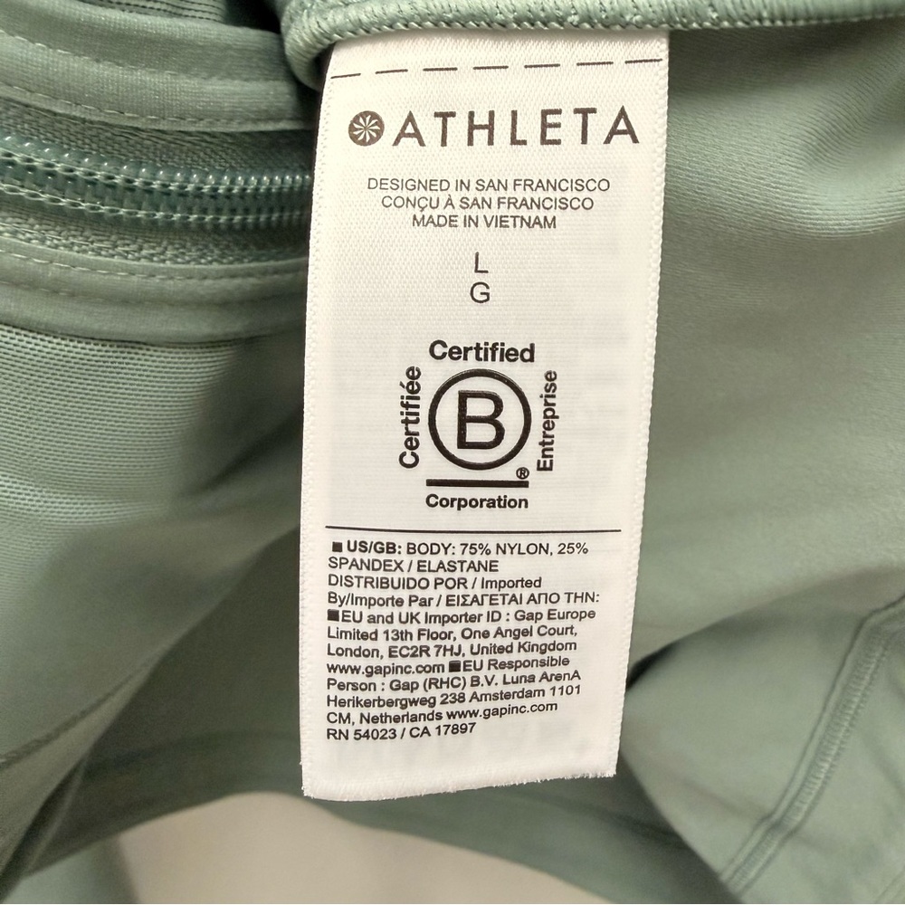 NWT Athleta M Salutation Jacket 2.0 Agave Green, Large - Picture 9 of 9